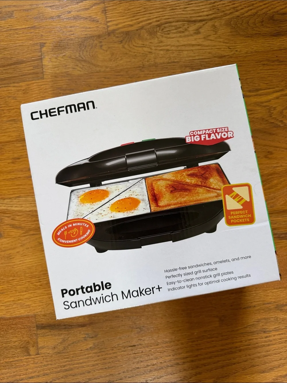 Chefman Portable Sandwich Maker - Black